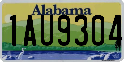 AL license plate 1AU9304