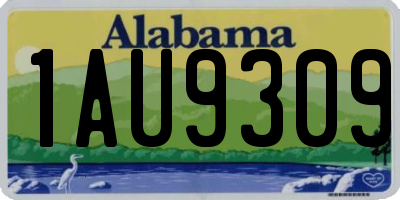 AL license plate 1AU9309