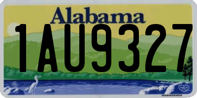 AL license plate 1AU9327