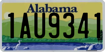 AL license plate 1AU9341