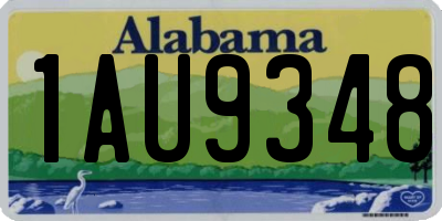 AL license plate 1AU9348