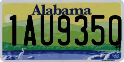 AL license plate 1AU9350