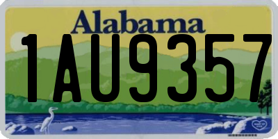 AL license plate 1AU9357