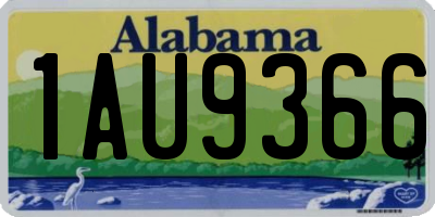 AL license plate 1AU9366