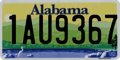 AL license plate 1AU9367