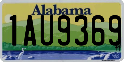 AL license plate 1AU9369