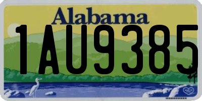 AL license plate 1AU9385