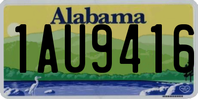 AL license plate 1AU9416