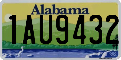 AL license plate 1AU9432