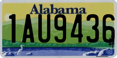 AL license plate 1AU9436
