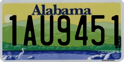 AL license plate 1AU9451