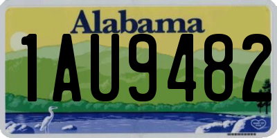 AL license plate 1AU9482