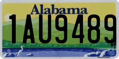 AL license plate 1AU9489