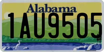 AL license plate 1AU9505