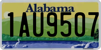 AL license plate 1AU9507