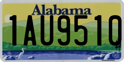 AL license plate 1AU9510