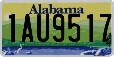 AL license plate 1AU9517