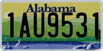 AL license plate 1AU9531