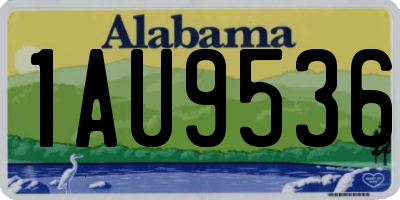 AL license plate 1AU9536