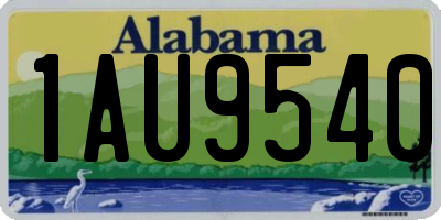AL license plate 1AU9540