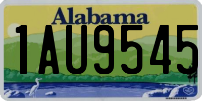 AL license plate 1AU9545