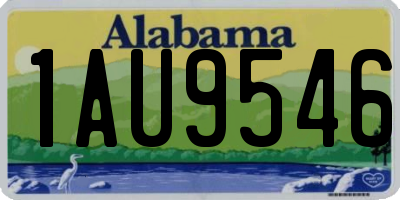 AL license plate 1AU9546