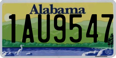 AL license plate 1AU9547