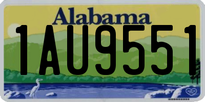 AL license plate 1AU9551