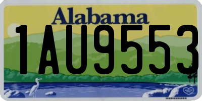 AL license plate 1AU9553