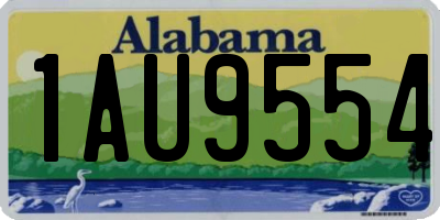 AL license plate 1AU9554
