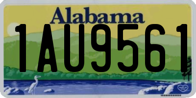 AL license plate 1AU9561