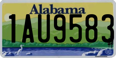 AL license plate 1AU9583