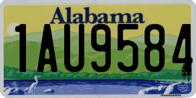 AL license plate 1AU9584