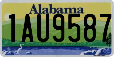 AL license plate 1AU9587