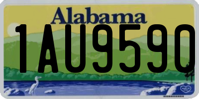 AL license plate 1AU9590