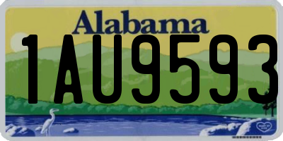 AL license plate 1AU9593