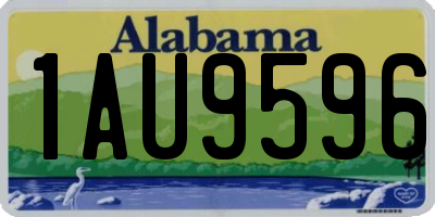 AL license plate 1AU9596