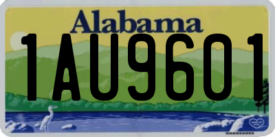 AL license plate 1AU9601