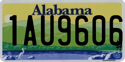 AL license plate 1AU9606