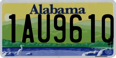 AL license plate 1AU9610