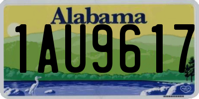 AL license plate 1AU9617