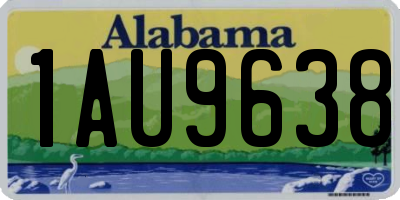 AL license plate 1AU9638