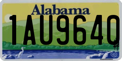 AL license plate 1AU9640