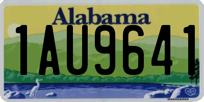 AL license plate 1AU9641