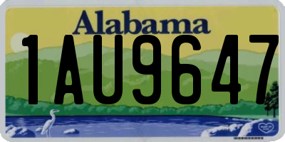 AL license plate 1AU9647