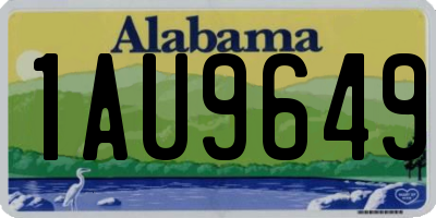 AL license plate 1AU9649