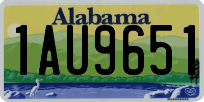 AL license plate 1AU9651