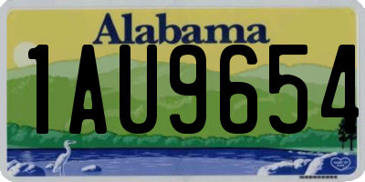 AL license plate 1AU9654