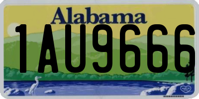 AL license plate 1AU9666
