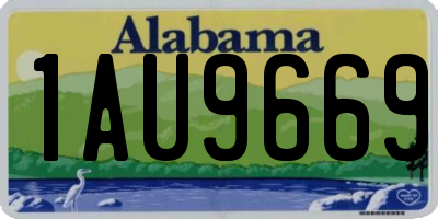 AL license plate 1AU9669
